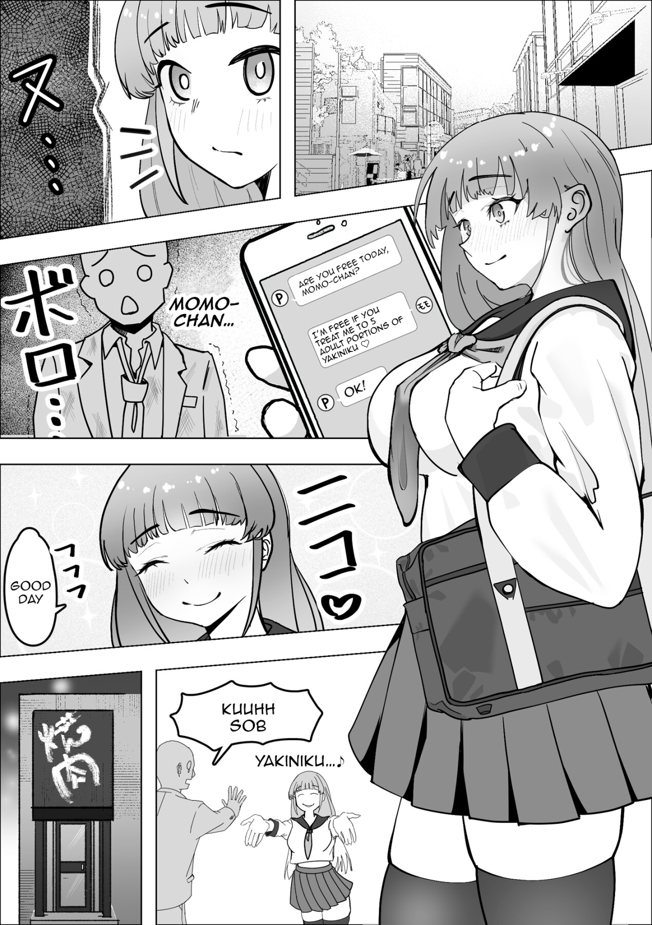 Hentai Manga Comic-Tabe Girl -A Chubby Airheaded Girl Becomes a Sugar Baby--Read-3